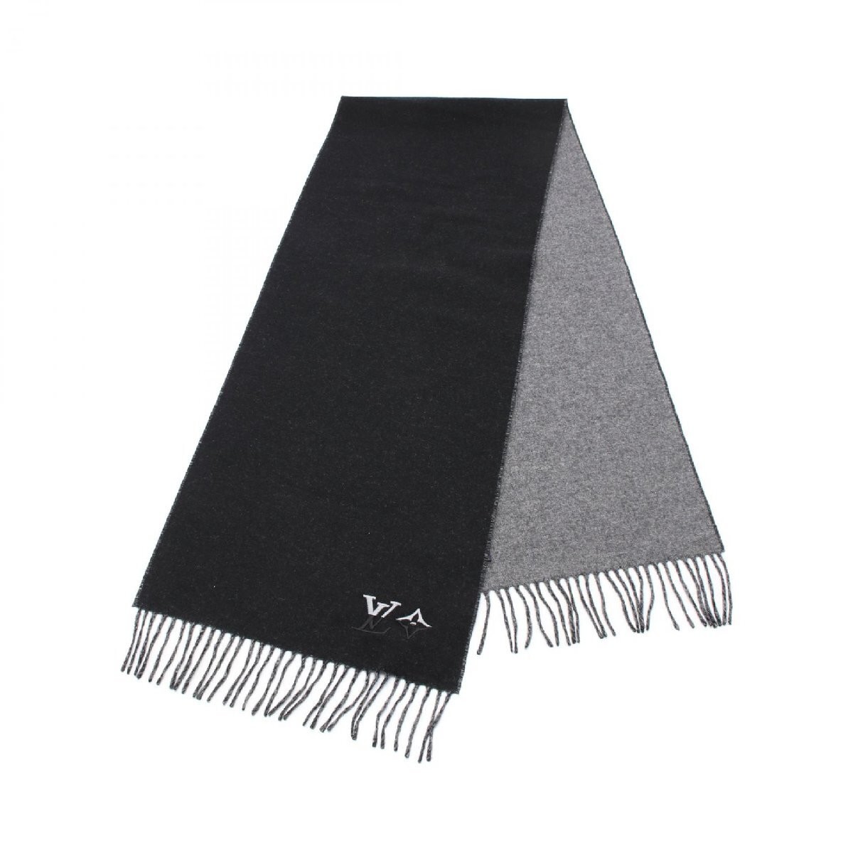 Louis Vuitton LV Dual Scarf Black Cashmere Men's