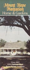 1960's Mount Hope Plantation Baton Rouge Louisiana Brochure