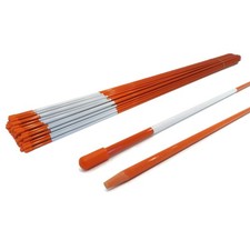 Pack Of 25 Landscape Driveway Markers Rod For Visibility When Snow Plowing