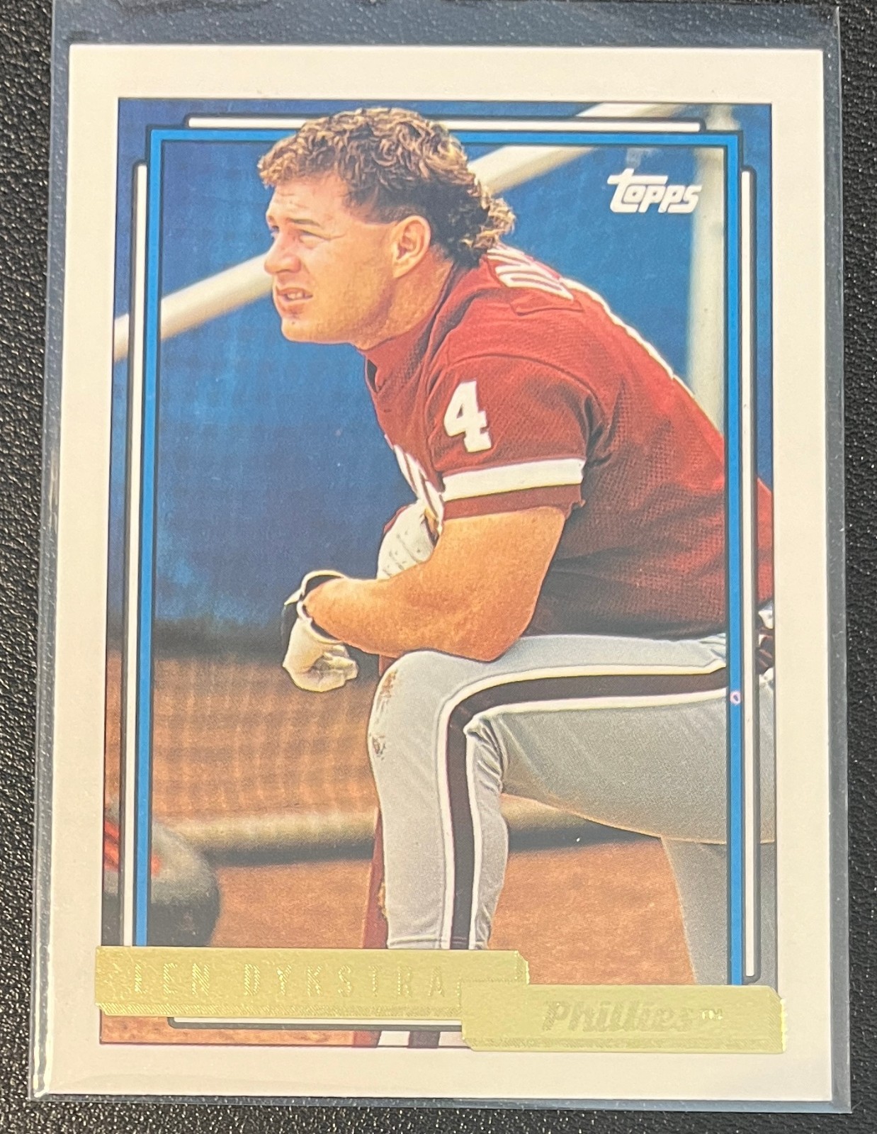 1992 Topps GOLD parallel #200 LENNY DYKSTRA Philadelphia Phillies Len A12