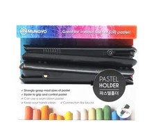 Mungyo Soft Oil Pastels Holder 2 PCS Chalk Holder for Various Size Pastels