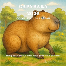 Capybara 2026 Colouring Calendar