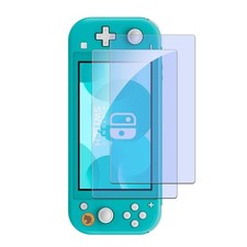 Nutmeg Set of 2 Compatible Nintendo Switch Lite Glass Film Blue Light Cut