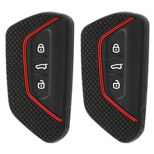2x Silikon Schutzhülle passend für VW Golf 8 ID3 ID4 Cover Autoschlüssel Tasche
