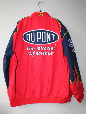 ジャケット・アウター DU PONT Jeff Gordon Jacket Vintage Chase Authentics Jeff Gordon Du Pont Youth XL Red Racing