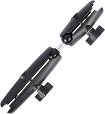 Dual Extension Double Socket Arm with 1" Double Ball Adapter Compatible