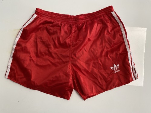 Neuwertig Adidas vintage Nylon Glanz Shorts Gr. L D7 shiny kurze Hose 87