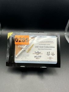 Investment Caster #9/40 1.1g 0.999 Fine Gold + 8.8g silver 2026 COA🔥