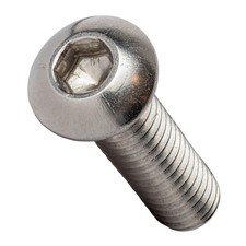 1/4-20 Button Head Socket Cap Screws Allen Bolts 18-8 Stainless All Lengths+Qty