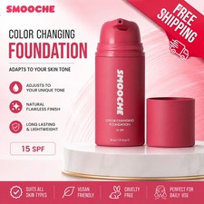 SMOOCHE Color Changing Foundation 30ml – Self Adjusting Natural Coverage Makeup