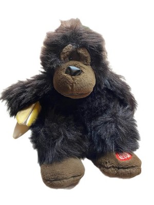 Vintage animierter Gorilla Affe Plüschtier Banane Affe Teddy nicht funktionsfähig