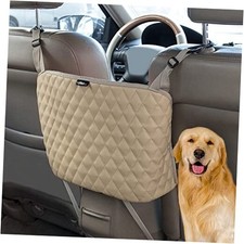 Car Organizers And Storage Purse Holder, Large Capacity Car Net Pocket B-Beige