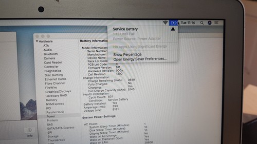 Apple MacBook Air Mid 2013 13" Laptop Intel Core i5 4GB 250GB SSD High Sierra - Zdjęcie 4 z 21