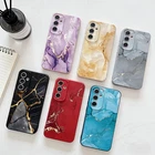 Hybrid TPU Marmor Case for Samsung S26 Ultra S25 S24 S23 A57 A37 A17 A16 Cover
