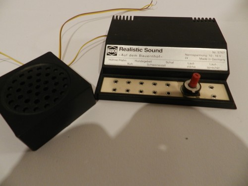 Busch 5767 Realistic Sound "Auf dem Bauernhof" Nennspannung 10-16 V+Lautsprecher | Zustand: Gebraucht