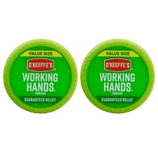 2-Pack O'Keeffe's Working Hands Hand Cream Value Size - Two 6.8 Ounce Jars