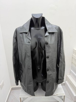 Frye Damenlederjacke Größe 46 Perlgrau AM42