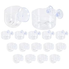 16PCS Aquatic Plant Cups, Transparent Acrylic Aquatic Plant Pot with6169