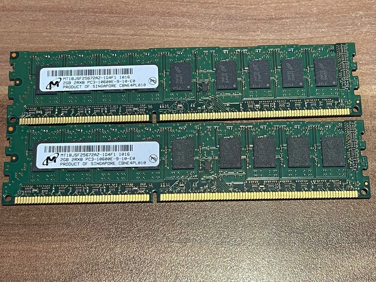 Micron pc3-10600 (ddr3-1333) 总线速度计算机RAM 2 GB 模块容量| eBay