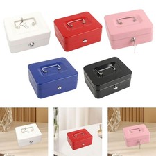 Caja de Dinero con Cerradura Hucha Estuche Caja de Almacenamiento con Asa Superior Caja de Cerradura de Recuerdo