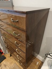 Brown Medium Wood 6 Drawer Freestanding Chest of Drawers 45x30x60cm