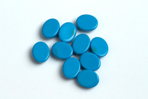 AAA Arizona Turquoise Oval Flat Back Loose Gemstone For Assorted All Jewelry - Picture 9 of 17