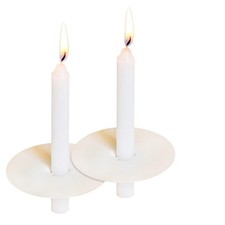 150 Church Candles with Drip Protectors for Devotional Candlelight Vigil Serv...