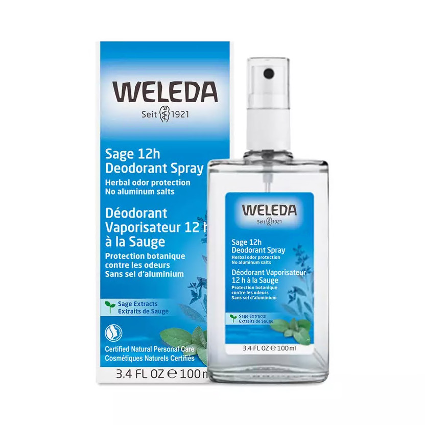 Weleda Spray Deodorant Sage 3.4 oz (pack of 2)