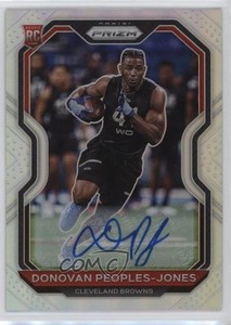 2020 Panini Prizm Silver Donovan Peoples-Jones #319 Rookie Auto RC