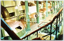 Vintage 1970 Schlitz Brewing Co Milwaukee Copper Brew Kettles Postcard