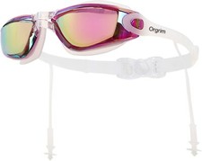 Orgrim Swimming Goggles with Siamese Ear Plugs - UV Protection Anti Fog Adult