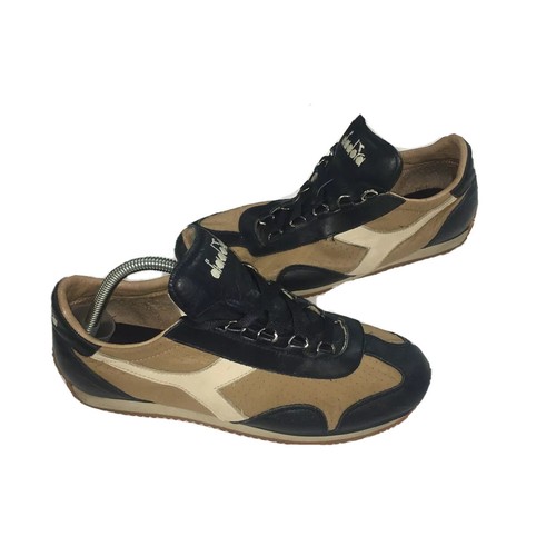 Diadora Heritage JB Blu Cachi Pelle Retrò Running Scarpe Sportive Uomo  Taglia | eBay