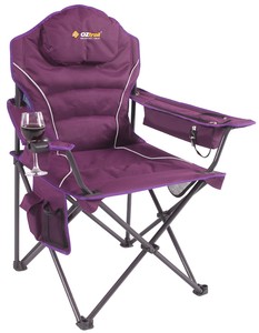 purple camping chair