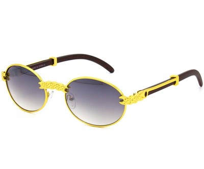 Modern Stylish Sexy Round Mens Womens Very Light Tint Frameless Sun Glasses