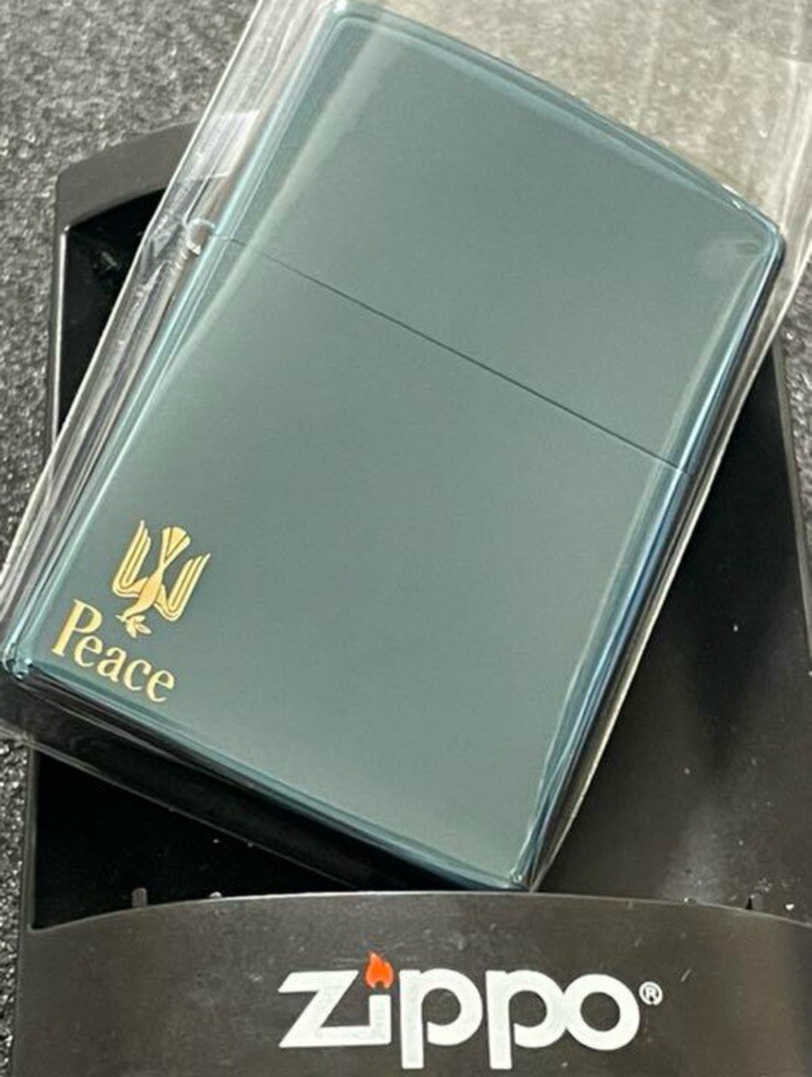 Zippo Peace Blue Titanium Limited Edition Rare Model 2007