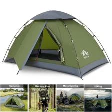 Camping Tent 1-2 Person Lightweight Waterproof Portable Outdoor Hiking Tents New