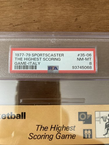 1977-79 Sportscaster #35-06 Italy THE HIGHEST SCORING GAME PSA 8 NM MT ERVING - Picture 3 of 6