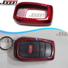 Red Carbon Smart Key Fob Covers Keyless For Toyota Sienna Venza Yaris Gr Corolla