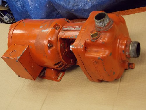 BURKS 1/3 HP CAST IRON Centrifugal  TURBINE PUMP 1" X 1-1/4" 334CS7M 230/460 3Ph