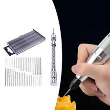 Micro Tornillo Extractor Taladro Manual Accesorios Portátil con 40 Brocas Hágalo Usted Mismo