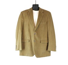 Ralph Lauren Corduroy Blazer 42L Macys Tan Light Brown Jacket Sports Coat