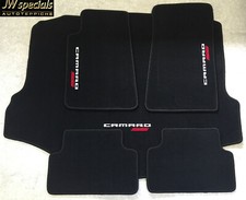 Autoteppich Kofferraummatte für Chevrolet Camaro Coupe 5tlg weiss rot 2010-2015