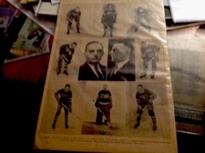MONTREAL CANADIENS 1931 NHL HOCKEY PHOTO CARD HOWIE MORENZ AUREL JOLIAT VEZINA