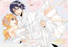 Anime ichiruki kuchiki rukia kurosaki ichigo princess Stitched Gaming Mat Desk