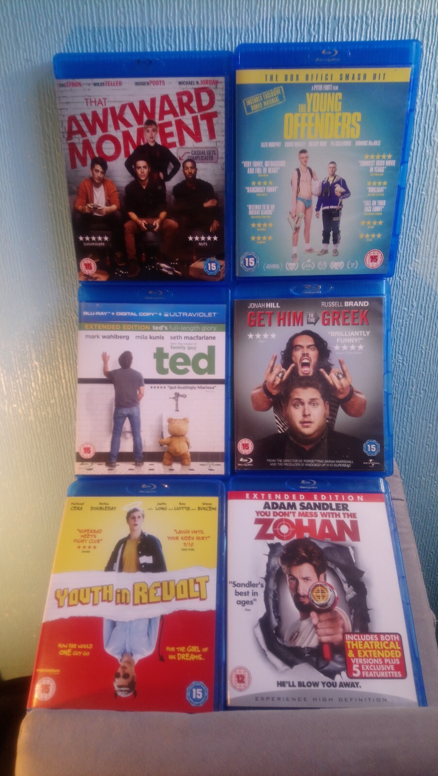 Blu Rays X6 Comedy Movie Bundle
