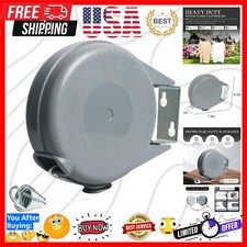 ZOES HOMEWARE Retractable Clothesline Heavy Duty Retracting Clothes Line Outdoor