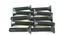 1/4-28 X 1-1/4" FLAT HEAD HEX SOCKET CAP SCREWS ALLOY BLACK STEEL - 10 PCS