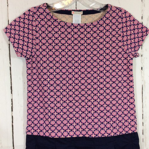 J. Vestido Plisado Crew Kids Crewcuts Niñas Talla 14 Azul Mangas Cortas Preppy Nuevo con Etiquetas - Imagen 4 de 12