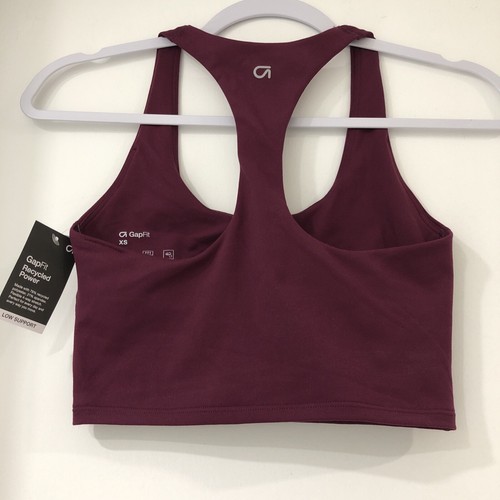 Gap Fit Burgundy Size XS Gapfit Racer back Sports Bra XSmall - Picture 2 of 8