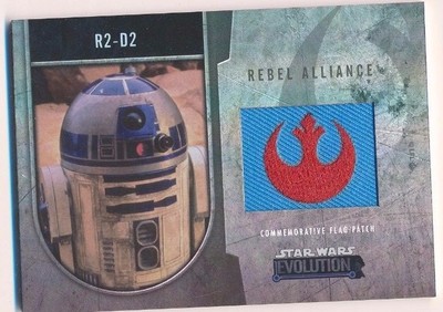 2016 Star Wars Evolution Commemorative Flag Patch Card /170 R2-D2